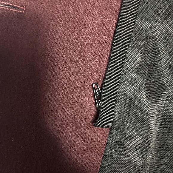 Veronica‎ Beard Uptown Dickey Burgundy Car Coat Wool Cashmere Blend RARE! Sz 0 - Picture 9 of 10